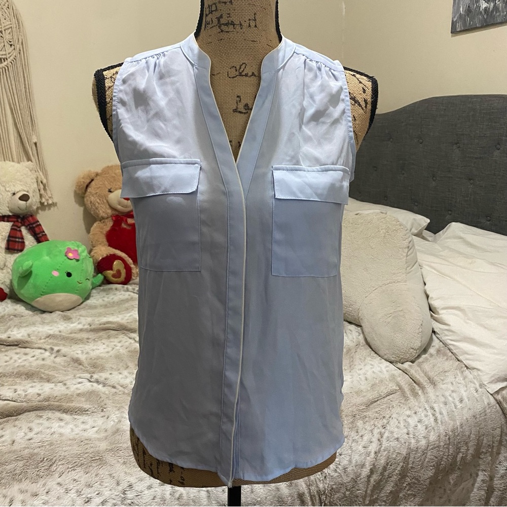 Blue dressy blouse